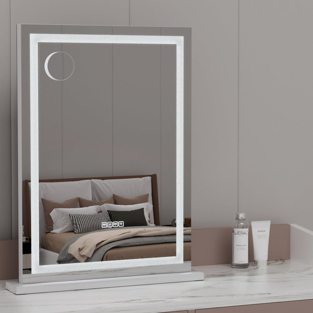 Embellir Bluetooth Makeup Mirror 58x80cm Hollywood Vanity with LED Light Crystal Embellir