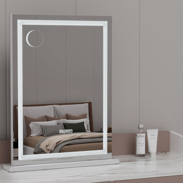 Embellir Bluetooth Makeup Mirror 58x80cm Hollywood Vanity with LED Light Crystal Embellir