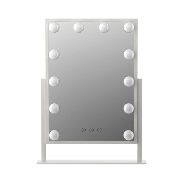 Embellir Makeup Mirror Hollywood Vanity with LED Light Rotation Tabletop White Does not apply