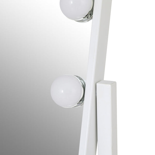 Embellir Makeup Mirror Hollywood Vanity with LED Light Rotation Tabletop White Does not apply