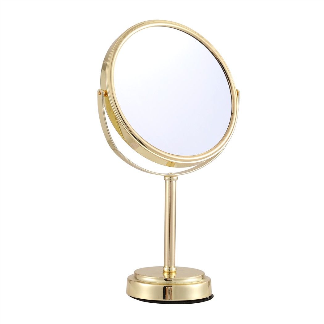 Embellir Makeup Mirror 20x20cm 1X 5X Magnifying Rotation Tabletop Gold Embellir