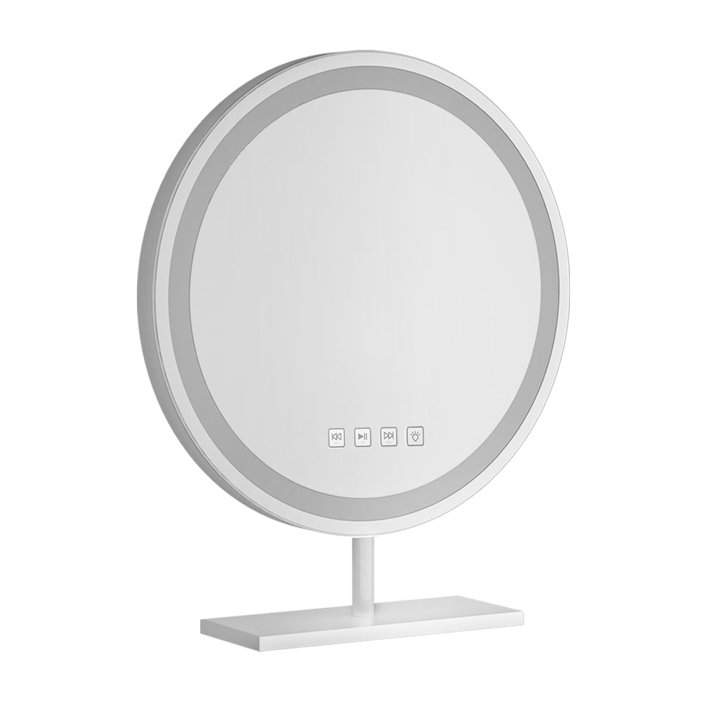 Embellir Makeup Mirror 40x40cm Hollywood Vanity with LED Light Tabletop Round Embellir