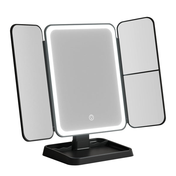 Embellir LED Makeup Mirror Tri-fold Lighted Vanity Mirrors 1X2X3X Magnifications Does Not Apply