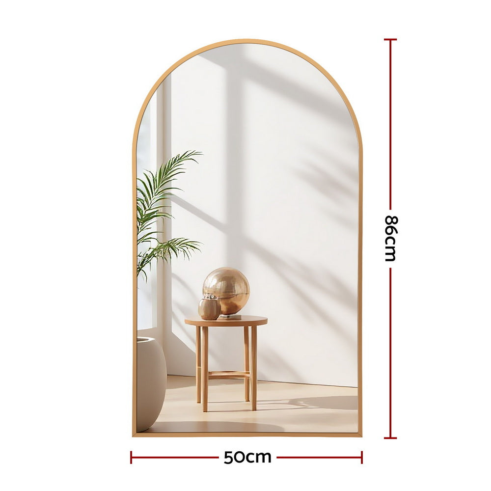 Embellir 86x50cm Arched Wall Mirror Vanity Makeup Home Decor Embellir
