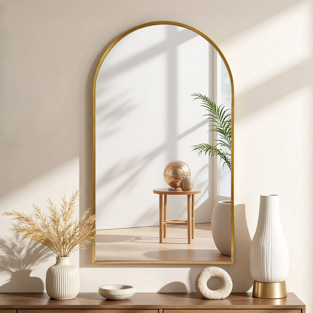 Embellir 86x50cm Arched Wall Mirror Vanity Makeup Home Decor Embellir