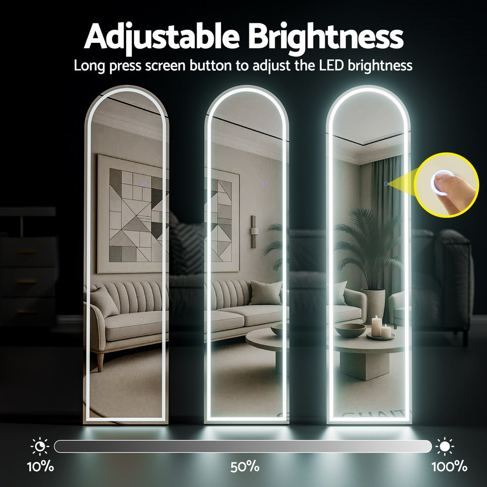Embellir LED Full Length Mirror Floor Dressing Mirror 160cm Embellir