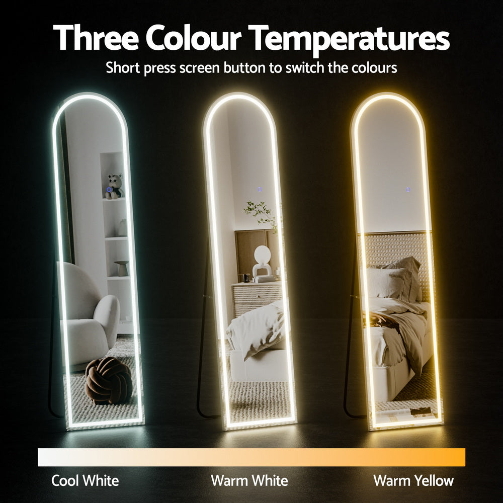 Embellir LED Full Length Mirror Floor Dressing Mirror 160cm Embellir