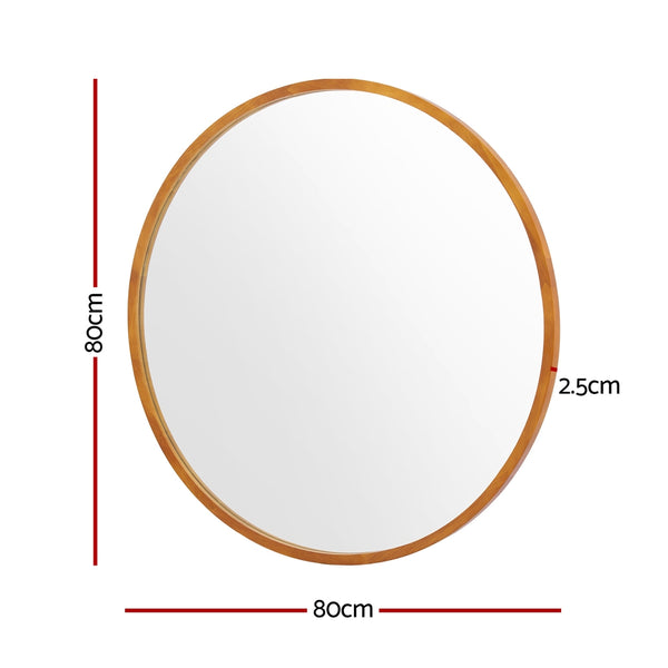 Embellir Wall Mirror Wooden Makeup 80cm Embellir