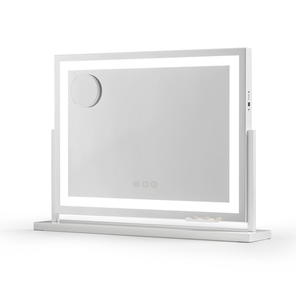 Embellir Makeup Mirror 58x46cm 360～ Rotatable Vanity Mirror with Lights Bright Light Strip Adjustable Embellir