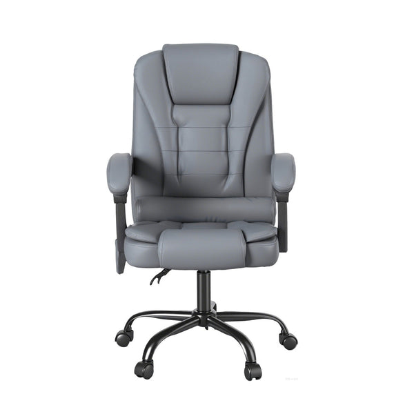 Artiss Executive Office Chair 4-Point Massage Adjustable Ergonomic Recline PU Awezingly