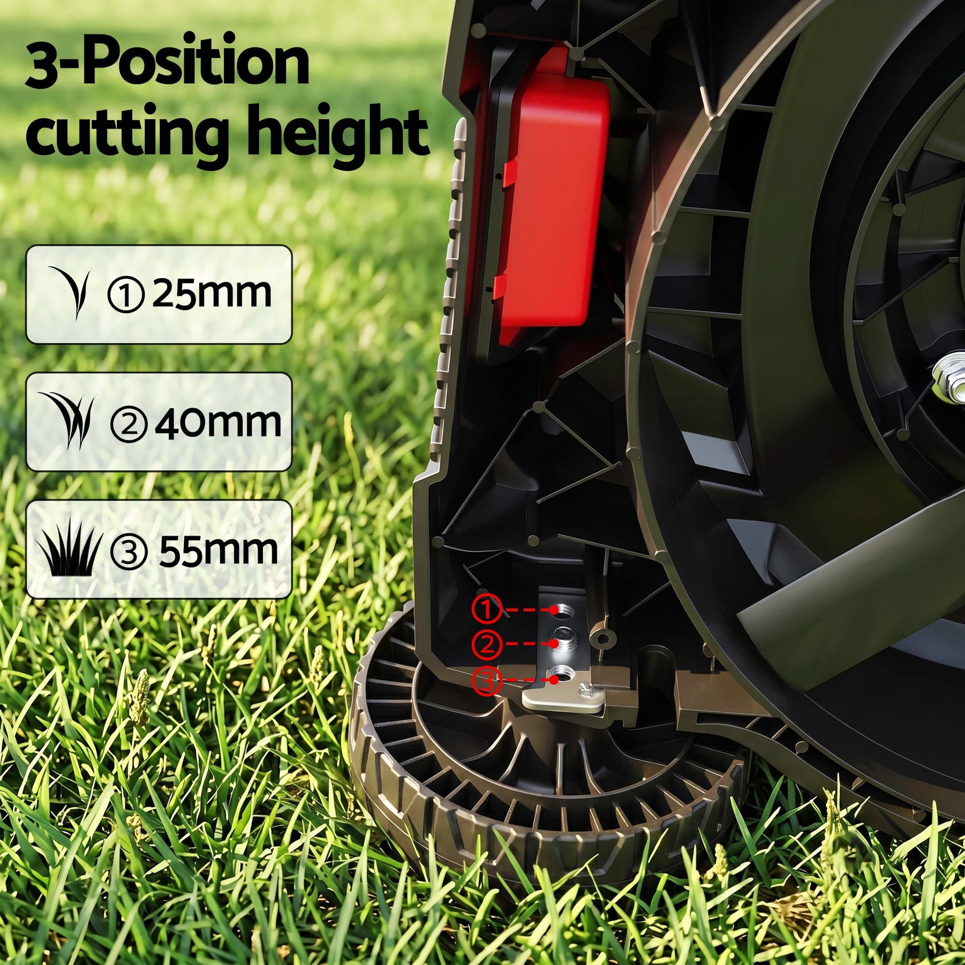 Giantz Petrol Lawn Mower 149cc 4 Stroke Hand Push 16in Grass Cutter Lawnmower Awezingly