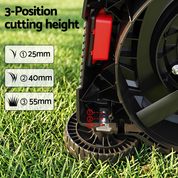 Giantz Petrol Lawn Mower 149cc 4 Stroke Hand Push 16in Grass Cutter Lawnmower Awezingly