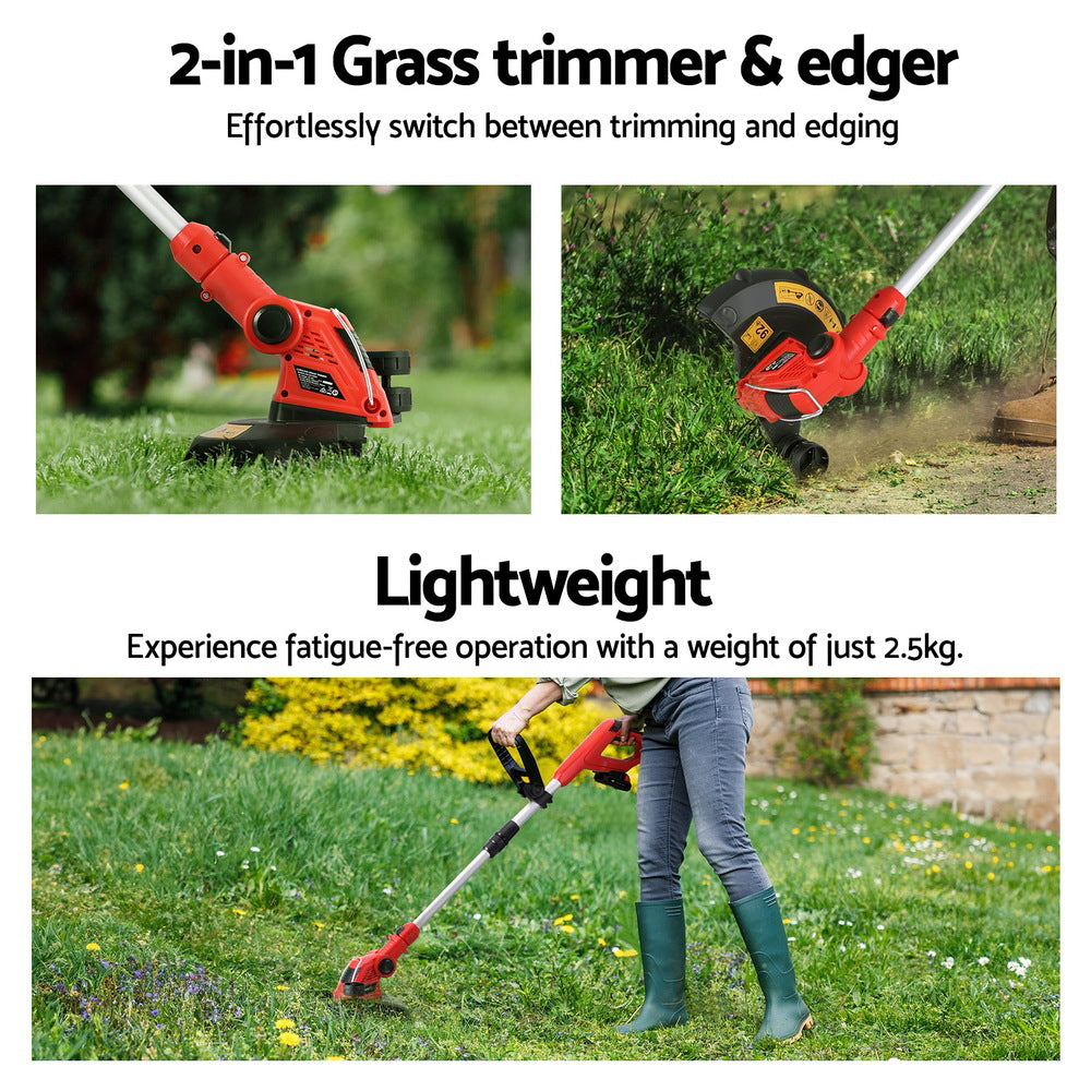 Giantz 20V Cordless Line Trimmer Lawn Whipper Grass Snipper Giantz