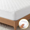 Giselle Waterproof Mattress Protector 100% Cotton Quilted Fitted Cover King Single