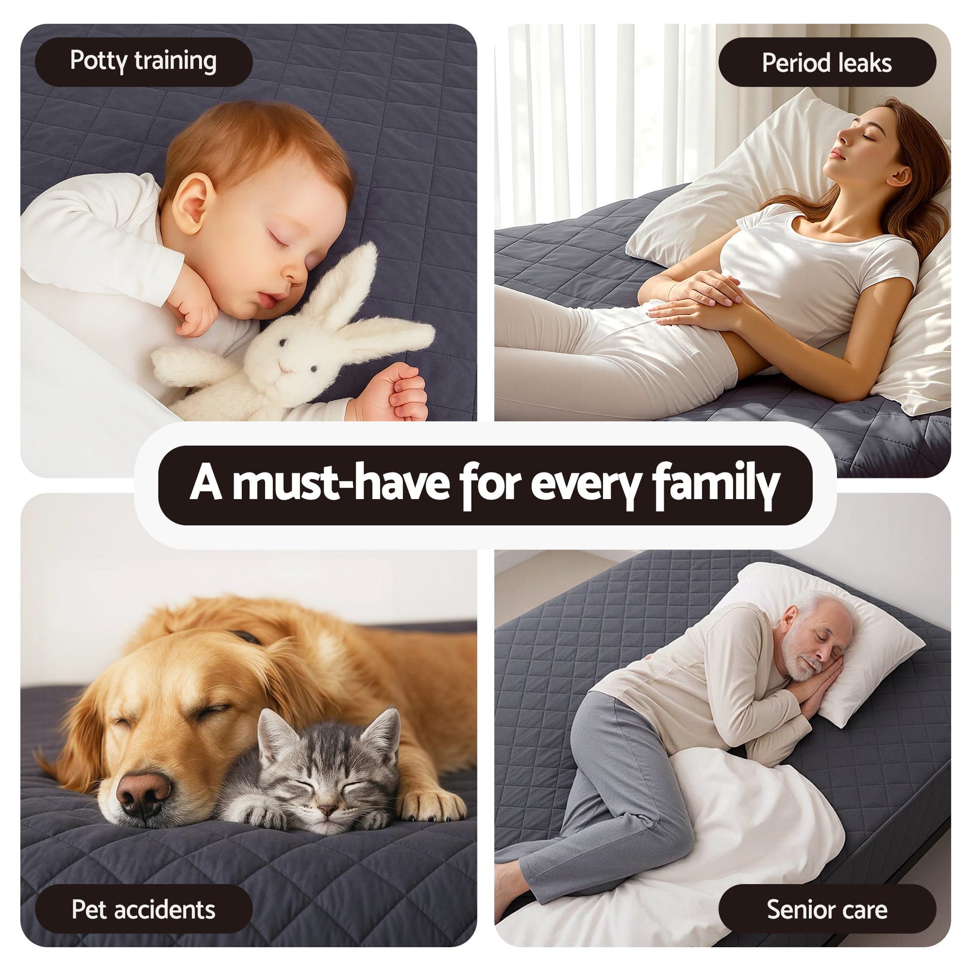 Giselle Water-Resistant Mattress Protector Microfiber 360° Fit King Single Awezingly