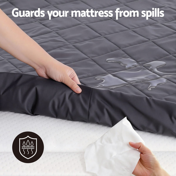 Giselle Water-Resistant Mattress Protector Microfiber 360° Fit Queen Awezingly