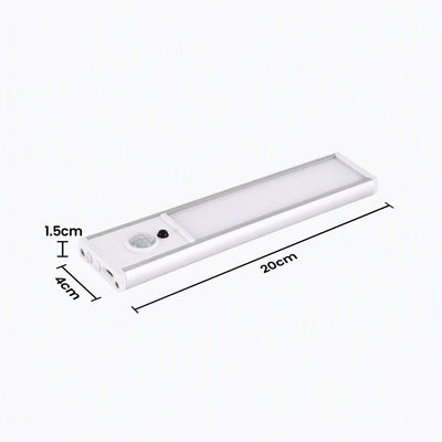 Artiss 4-Pack Motion Sensor Cabinet Lights, 20cm Dimmable LED Closet Light with 5 Colors, Type-C Rechargeable Magnetic Night Light with 5 Colors