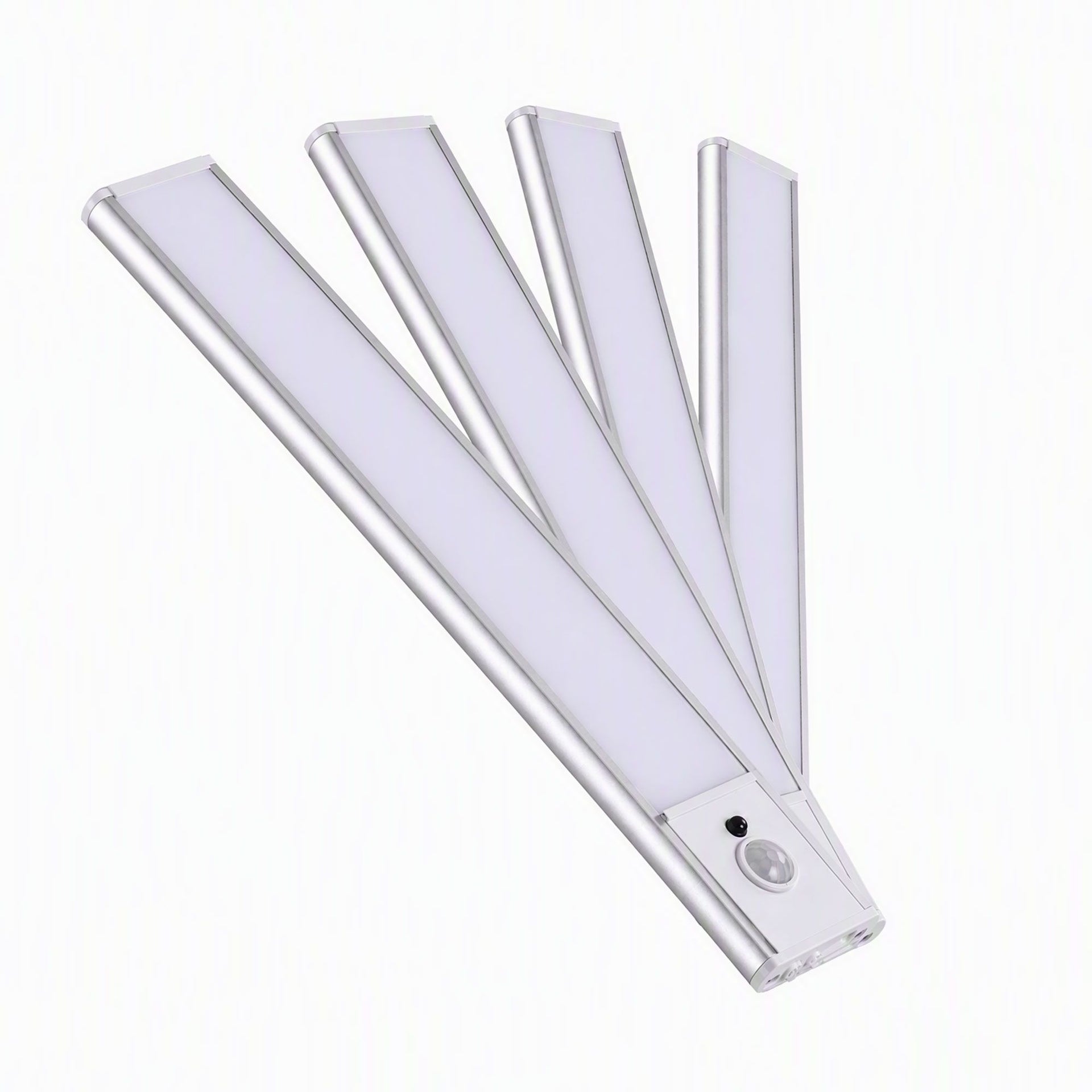Artiss 4-Pack 25cm Motion Sensor Under Cabinet Lights, LED Closet Light with 5 Colors Dimmable Awezingly