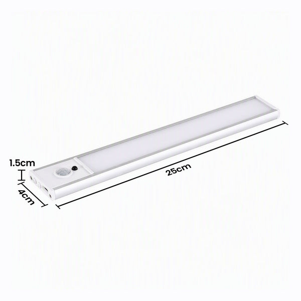 Artiss 4-Pack 25cm Motion Sensor Under Cabinet Lights, LED Closet Light with 5 Colors Dimmable Awezingly
