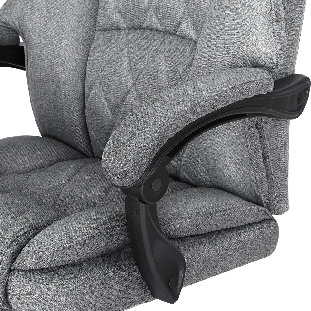 Artiss Executive Office Chair Footrest Grey Artiss