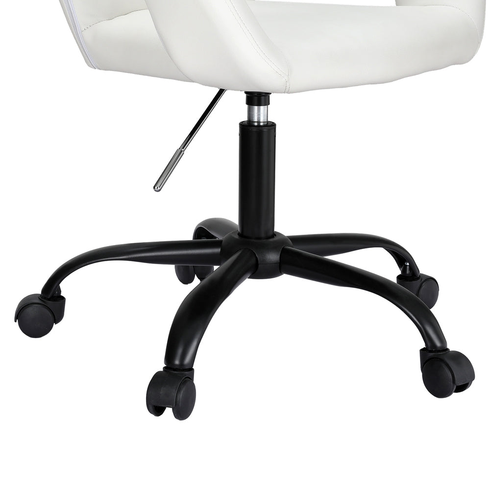 Artiss Office Chair Mid Back White Artiss