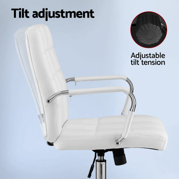 Artiss Office Chair Seat PU Work Computer Desk Chairs Artiss