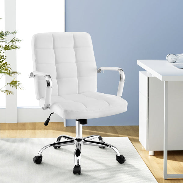 Artiss Office Chair Seat PU Work Computer Desk Chairs Artiss
