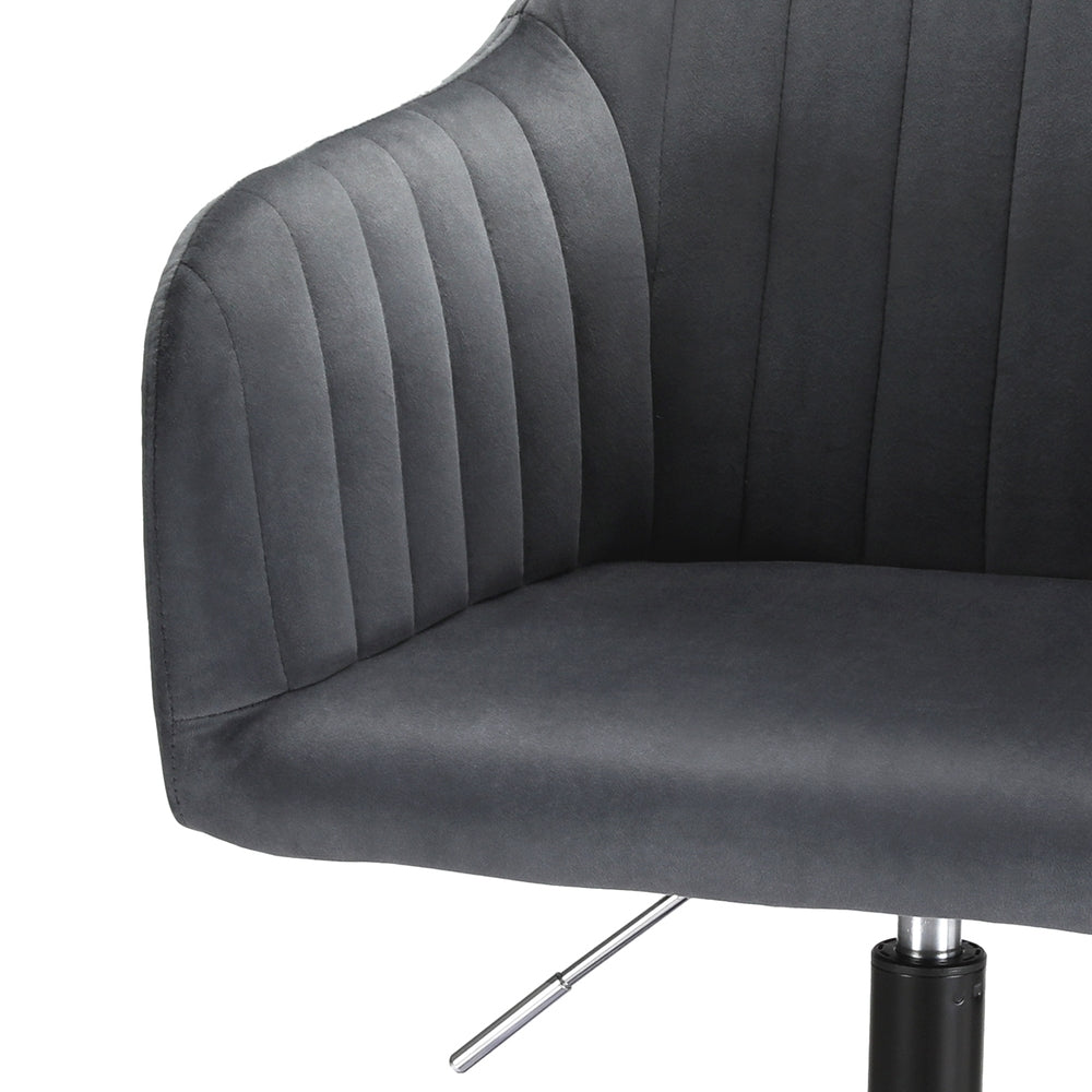 Artiss Office Chair Velvet Seat Dark Grey Artiss