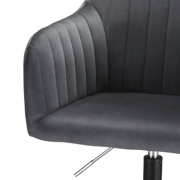 Artiss Office Chair Velvet Seat Dark Grey Artiss