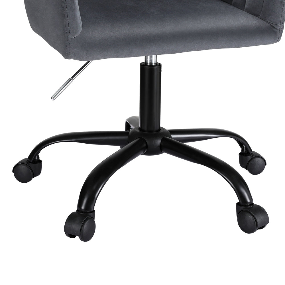 Artiss Office Chair Velvet Seat Dark Grey Artiss