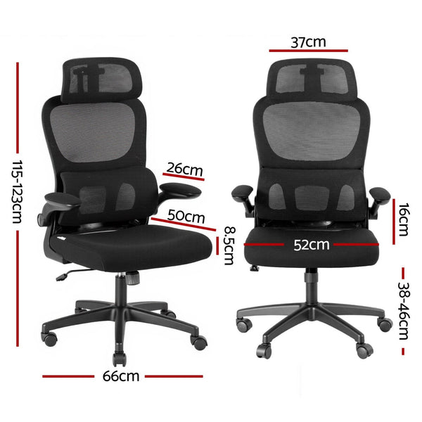 Artiss Ergonomic Office Chair Mesh Chairs Black Artiss
