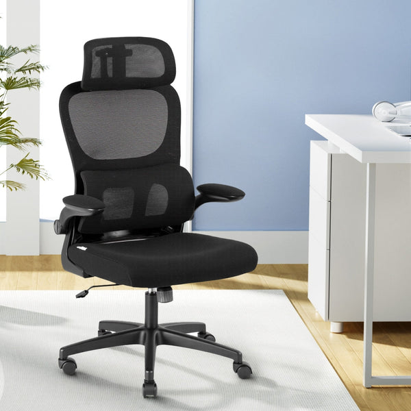 Artiss Ergonomic Office Chair Mesh Chairs Black Artiss