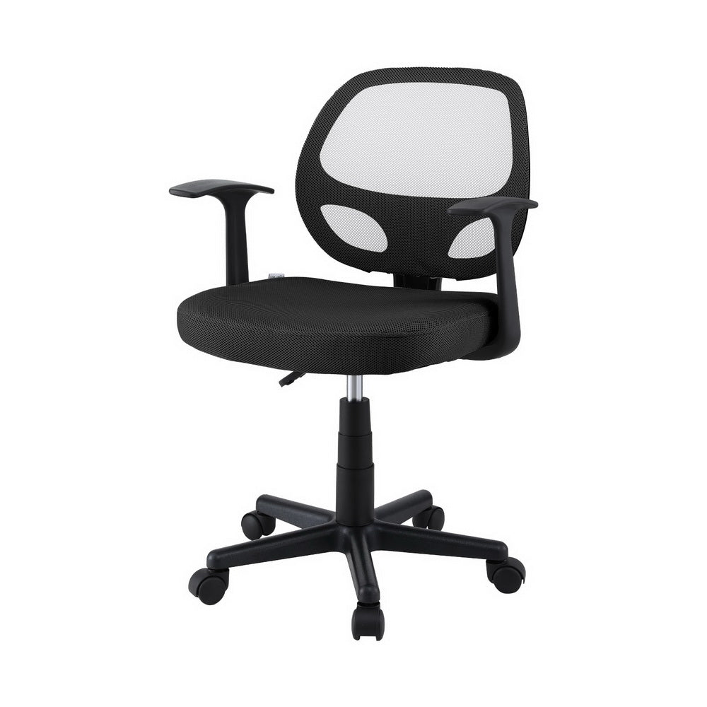 Artiss Mesh Office Chair Computer Gaming Desk Chairs Work Study Mid Back Black Artiss