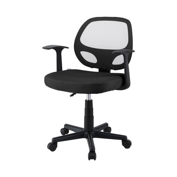 Artiss Mesh Office Chair Computer Gaming Desk Chairs Work Study Mid Back Black Artiss