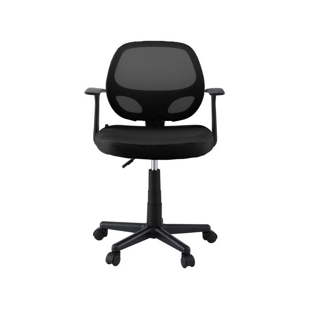 Artiss Mesh Office Chair Computer Gaming Desk Chairs Work Study Mid Back Black Artiss