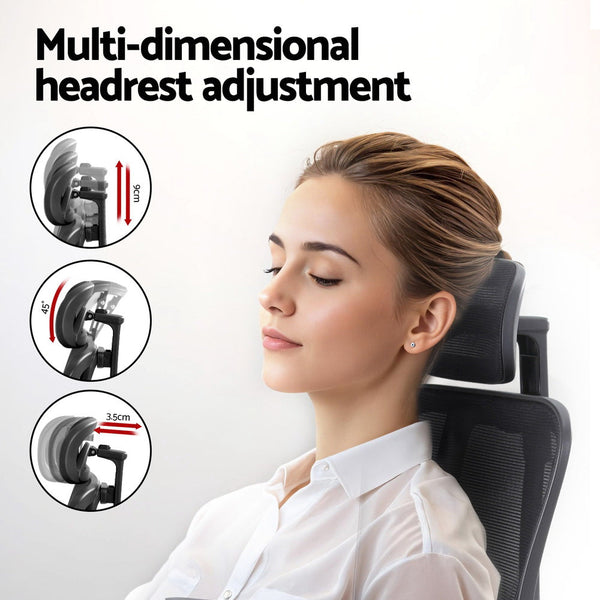 Artiss Ergonomic Mesh Office Chair Black Artiss