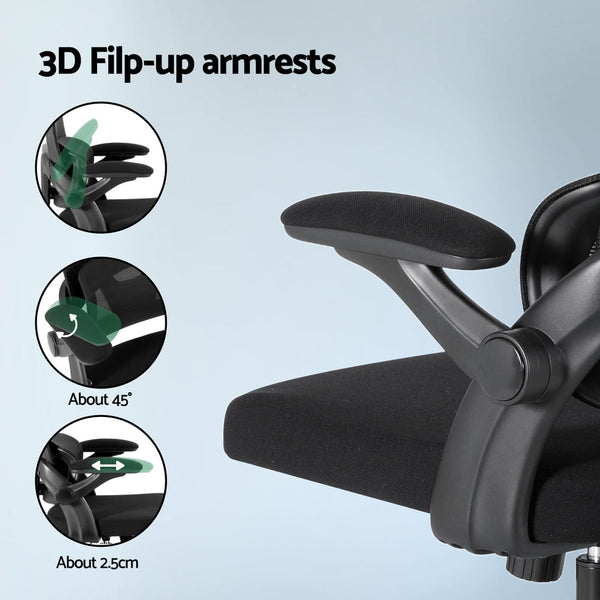 Artiss Ergonomic Office Chair Mesh Chairs Black Artiss