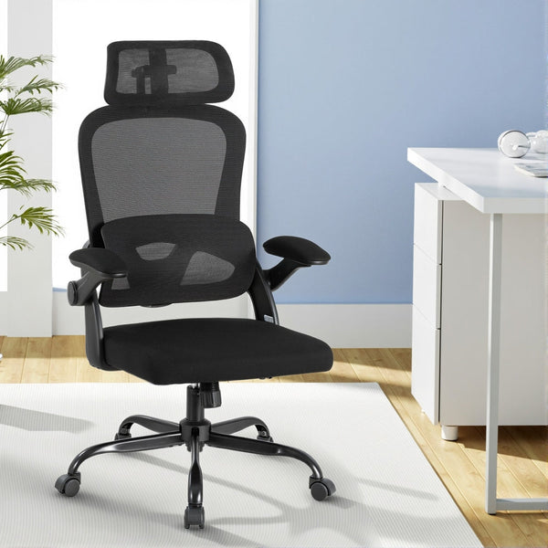 Artiss Ergonomic Office Chair Mesh Chairs Black Artiss