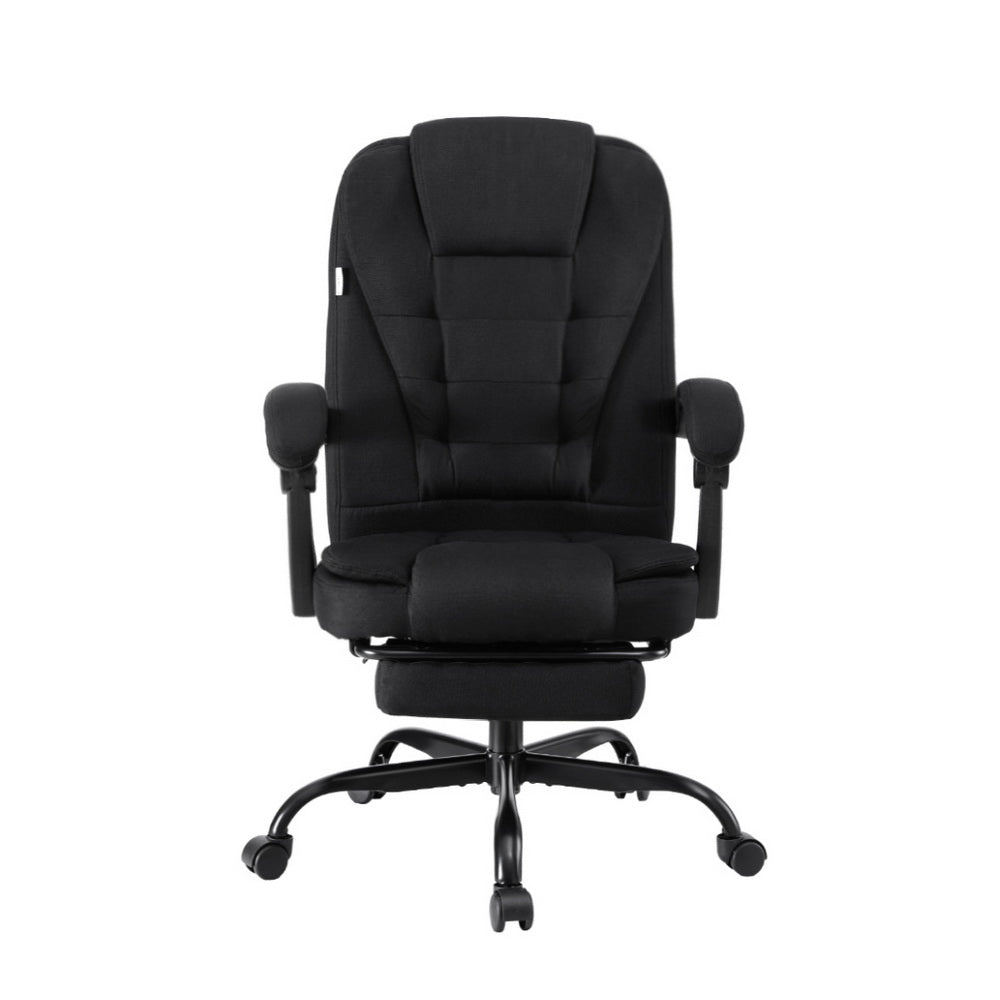 Artiss Office Chair Executive Fabric Seat Racing Computer Desk Chairs Footrest Artiss
