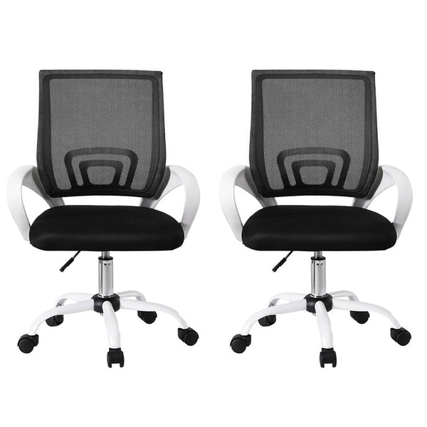 Artiss 2x Office Chair Mesh Computer Gaming Desk Chairs Work Study Mid Back Artiss
