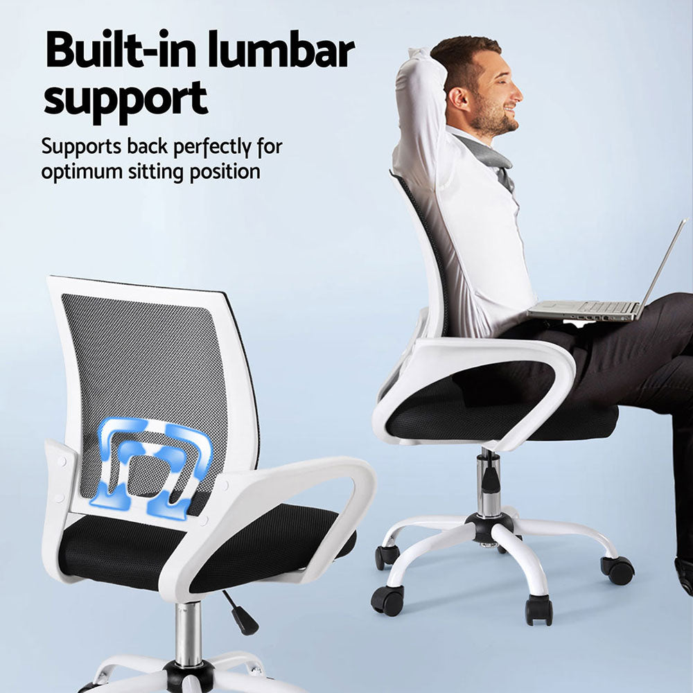 Artiss 2x Office Chair Mesh Computer Gaming Desk Chairs Work Study Mid Back Artiss