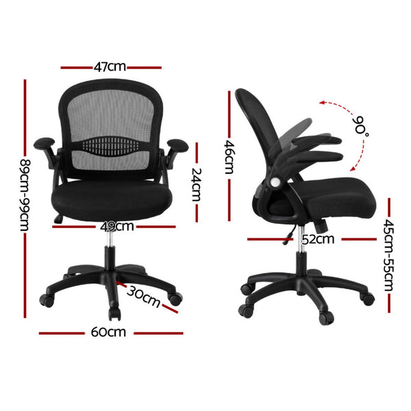 Artiss Mesh Office Chair Computer Gaming Desk Chairs Work Study Mid Back Artiss