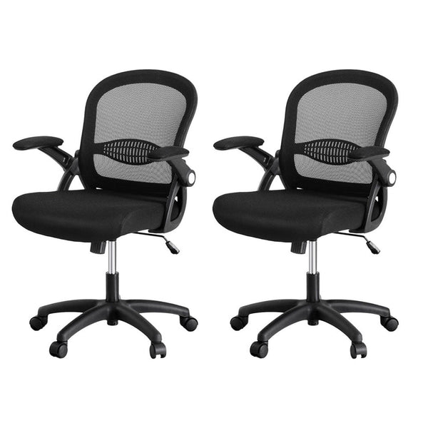 Artiss 2x Mesh Office Chair Computer Gaming Desk Chairs Work Study Mid Back Artiss