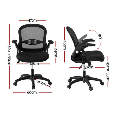 Artiss 2x Mesh Office Chair Computer Gaming Desk Chairs Work Study Mid Back