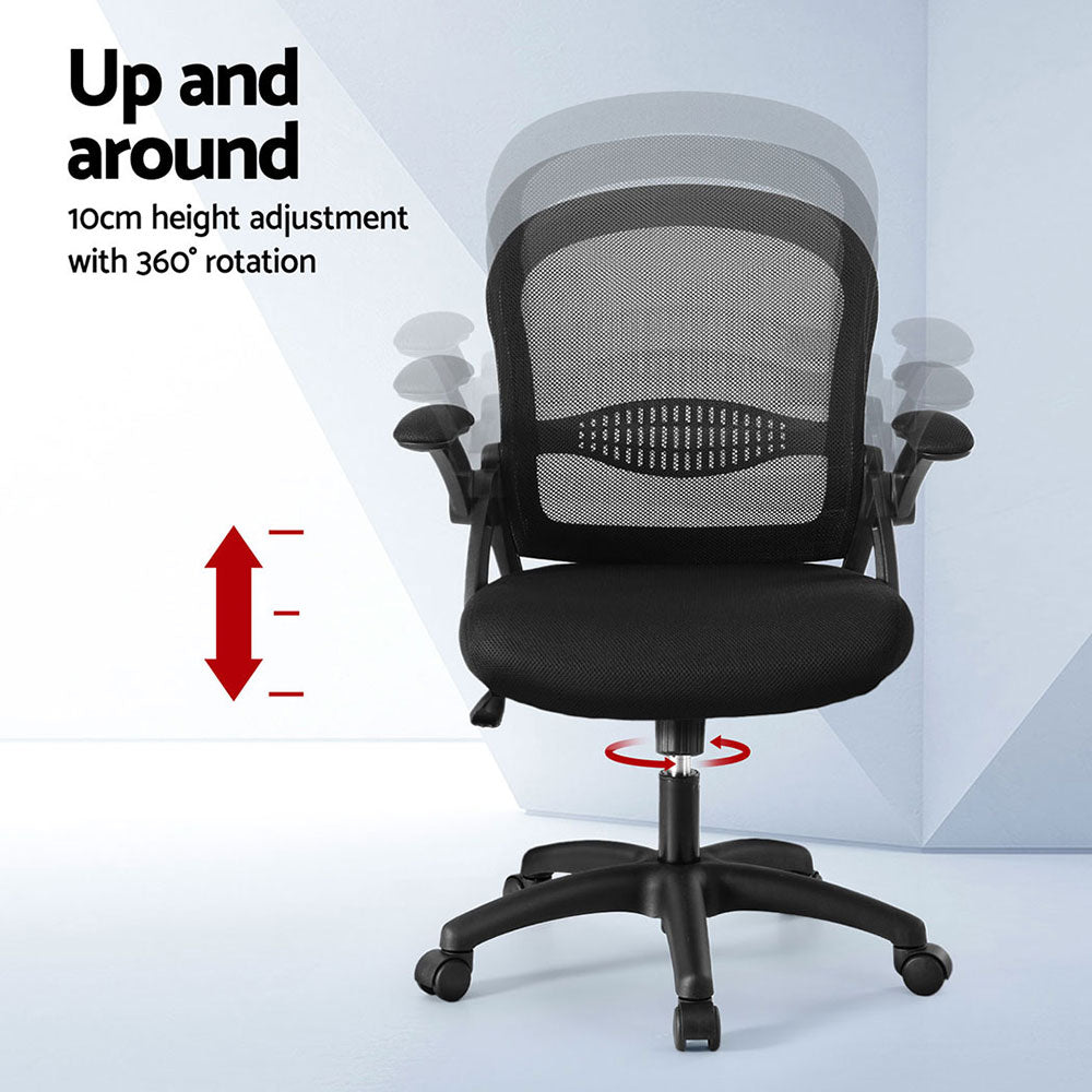 Artiss 2x Mesh Office Chair Computer Gaming Desk Chairs Work Study Mid Back Artiss