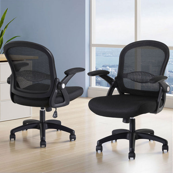 Artiss 2x Mesh Office Chair Computer Gaming Desk Chairs Work Study Mid Back Artiss