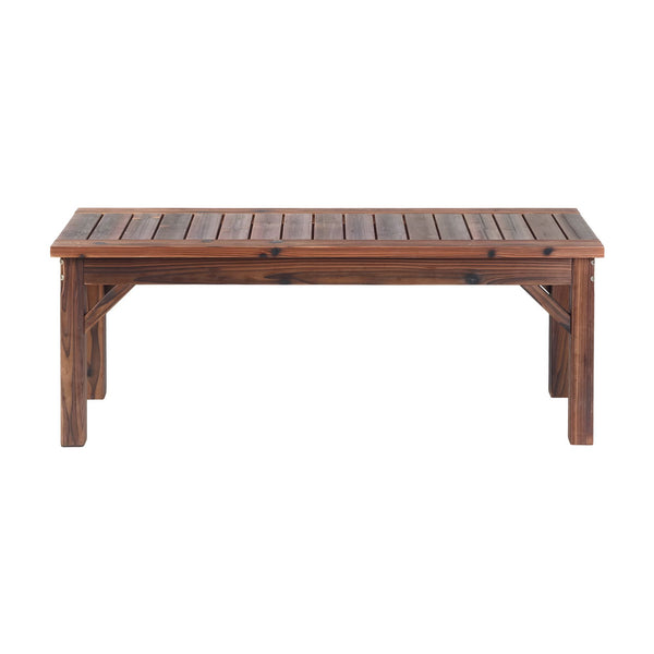 Gardeon Garden Benches Garden Seating Backless Timber Seat 120cm Brown Awezingly