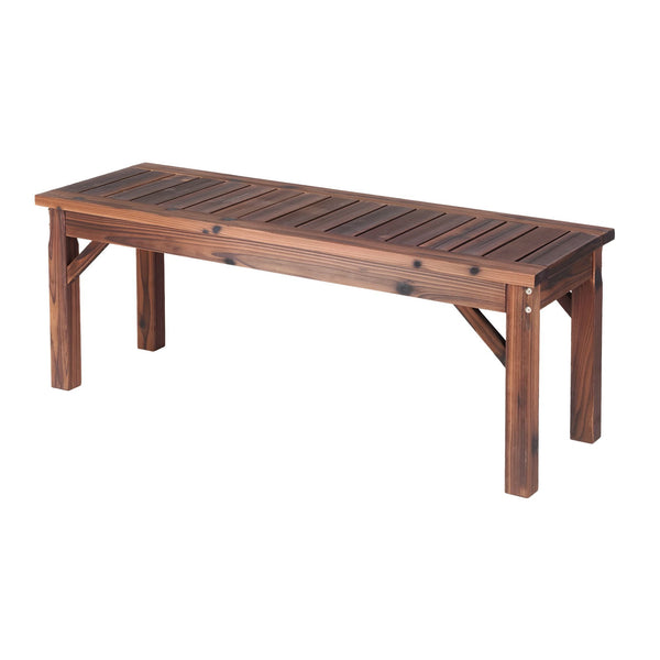 Gardeon Garden Benches Garden Seating Backless Timber Seat 120cm Brown Awezingly