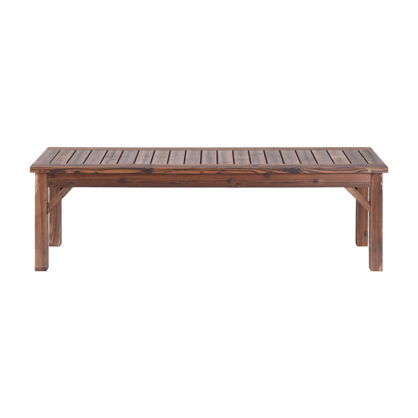 Gardeon Garden Benches Garden Seating Backless Timber Seat 150cm Brown Awezingly