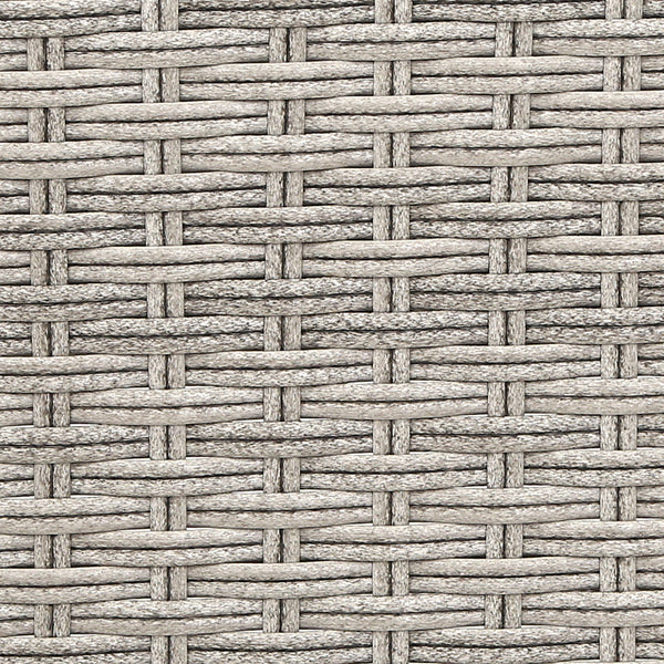 Gardeon 3PC Recliner Chairs Table Sun lounge Outdoor Furniture Wicker Adjustable Grey Gardeon